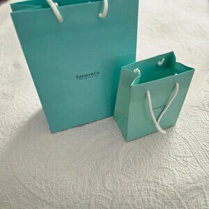 2 empty Tiffany & Co bags